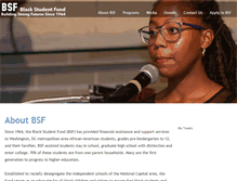 Tablet Screenshot of blackstudentfund.org